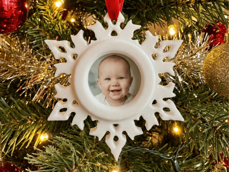 Коледна Снежинка за Снимка