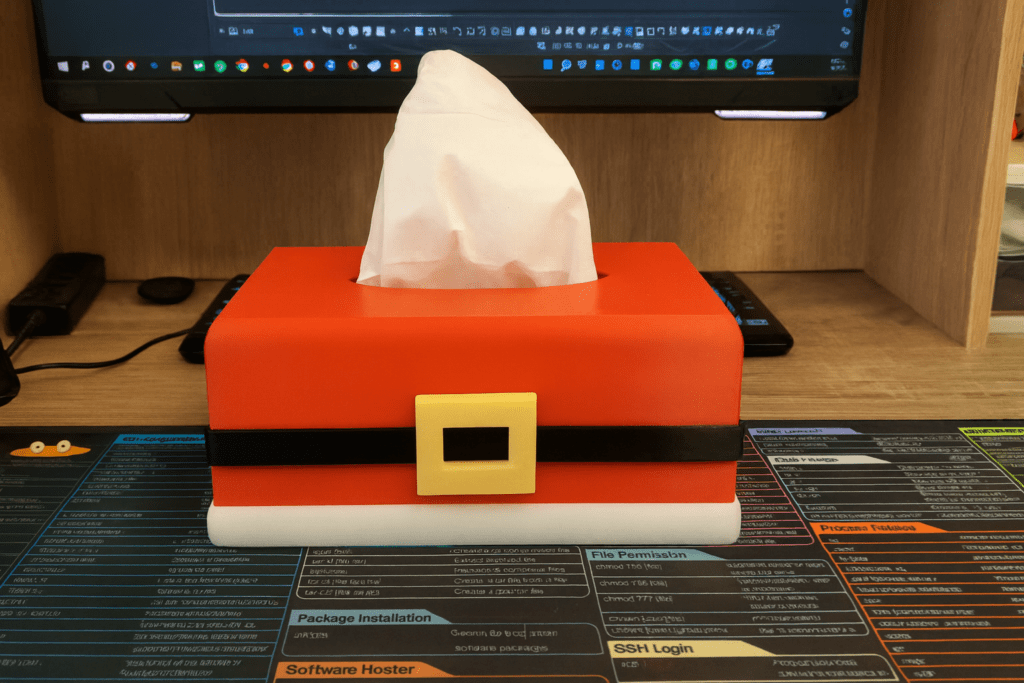 Коледна Кутия за Кърпички