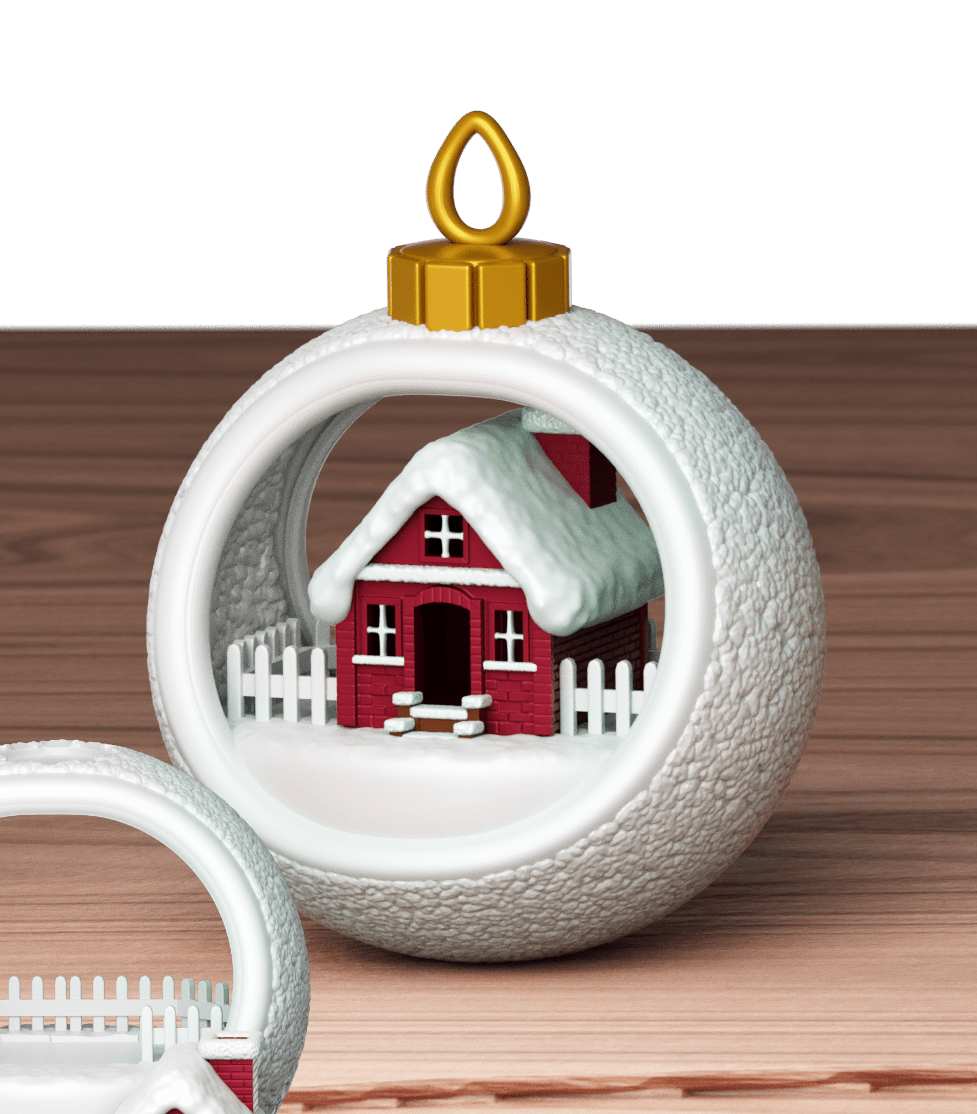 Bauble House Коледна топка приказка