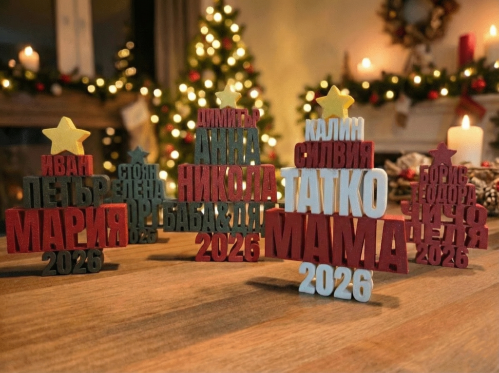 Коледно Дърво с Имена
