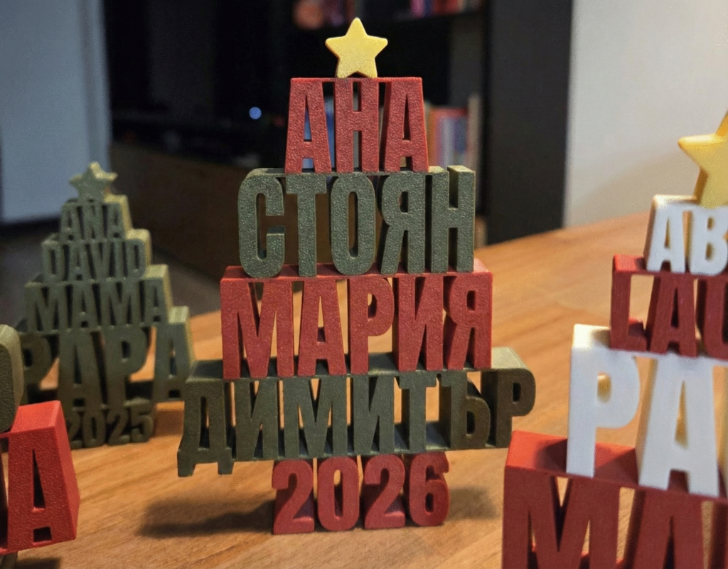 Коледно Дърво с Имена