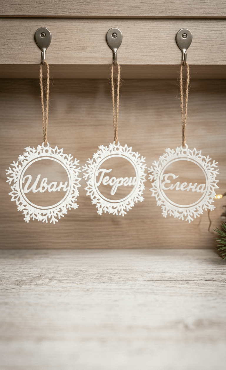 Снежинка с име