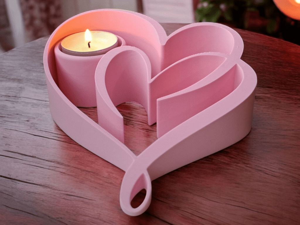 Свещник Две Сърца