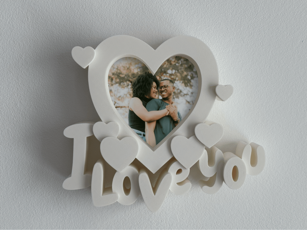 Рамка Сърце Обичам те