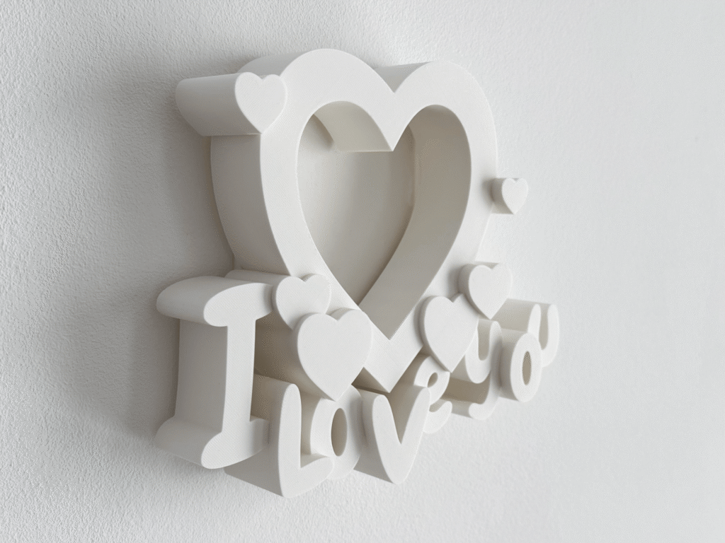 Рамка Сърце Обичам те