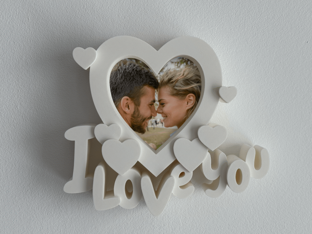 Рамка Сърце Обичам те