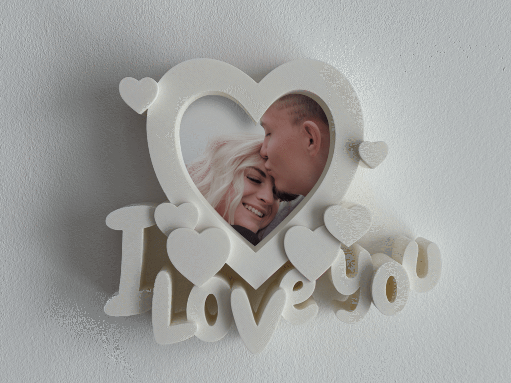 Рамка Сърце Обичам те