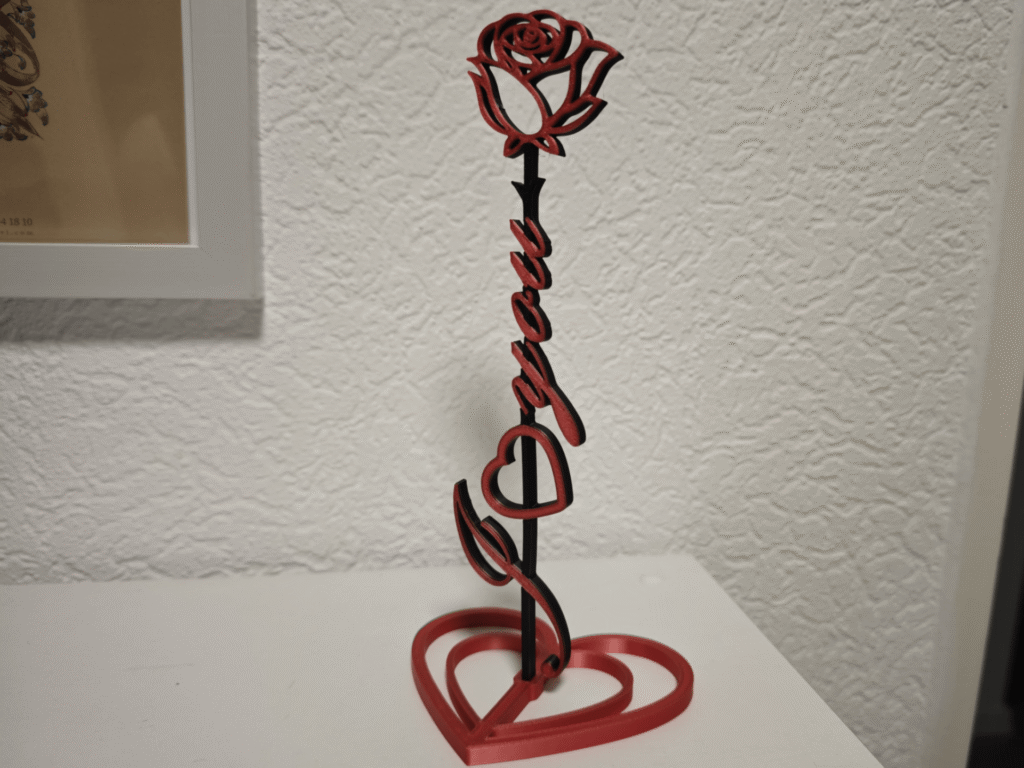 Роза Сърце Обичам Те