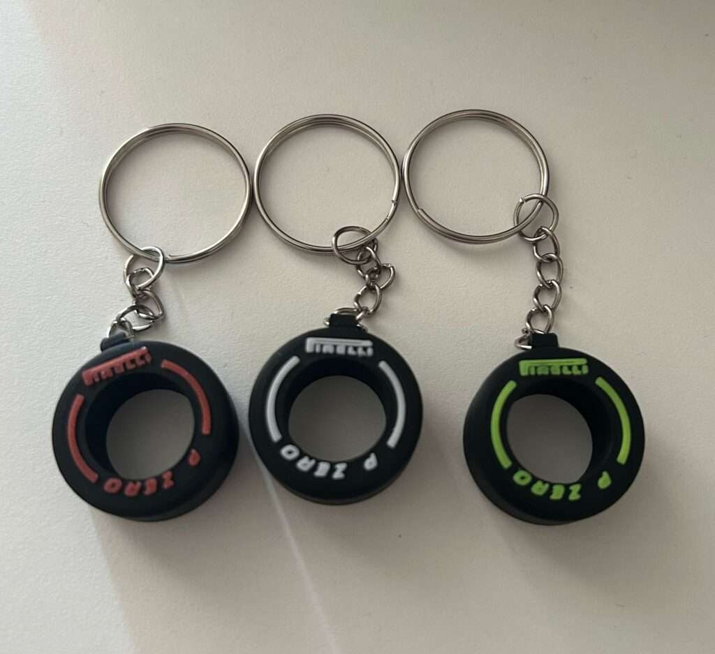 Гумен ключодържател F1