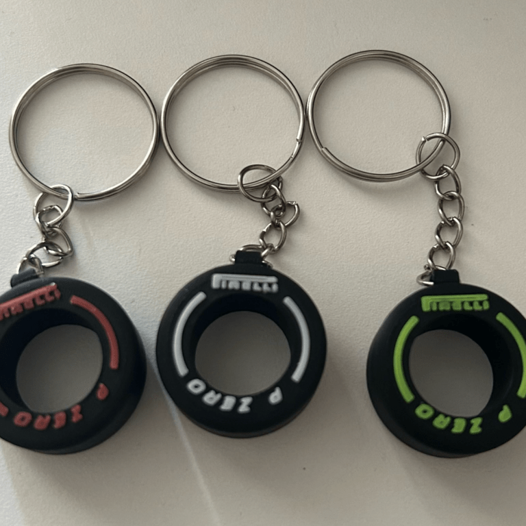 Гумен ключодържател F1